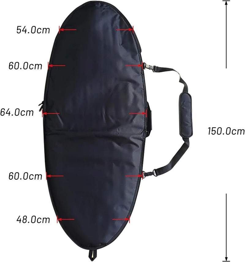 UP SURF Surfboard Bag-surfboard bag travel 4ft-Foam Padding and Durable Cover - Comfortable Shoulder Strap - Image 1